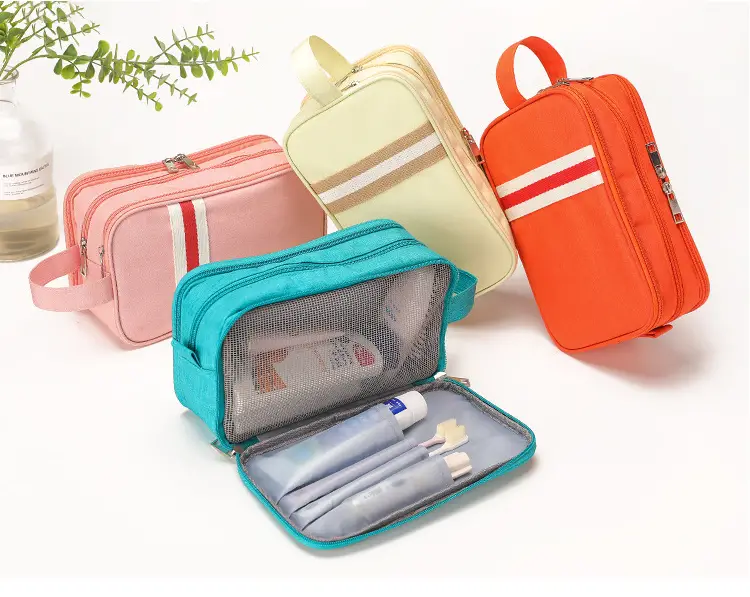 Travel Toiletry Organizer Dopp Kit Water-resistant Shaving Bag For